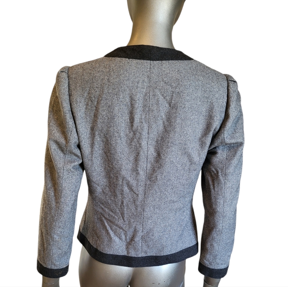 332. Vtg. Stirling Cooper Vintage Wool Blend Black & Gray Jacket - Size Medium - Picture 2 of 4